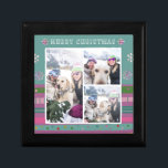 Merry Christmas Colorful Modern Winter 3 Photo Gift Box<br><div class="desc">This modern Christmas gift box features three of your favorite photos surrounded by snowflakes and a colorful modern pattern with the text "Merry Christmas" #christmas #christmasgifts #giftboxes #giftwrapping #giftwrappingsupplies #party #partysupplies #holidays #holidaygifts #photogifts #personalizedgifts  #personalized #winter #snow #winterholidays #holidays #festive #noel</div>