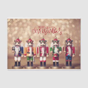 Merry Christmas Colorful Nutcrackers Tissue Paper