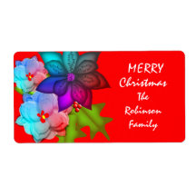 Merry Christmas Colorful Succulent Floral