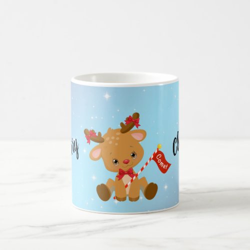 Merry Christmas Comet Reindeer  Coffee Mug