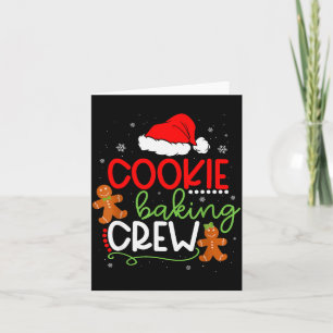 Merry Christmas Cookie Baking Crew Ginger Santa Pa Card