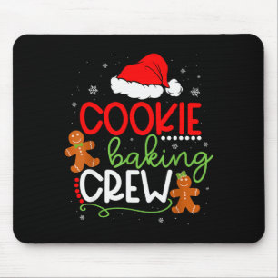 Merry Christmas Cookie Baking Crew Ginger Santa Pa Mouse Pad