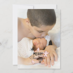 Merry Christmas Cookie Gingerbread Photo Card