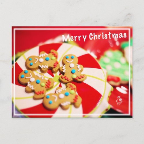 Merry Christmas Cookies Holiday Postcard