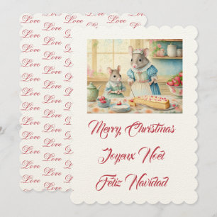 Merry Christmas cooking with mom Invitation