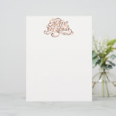Merry Christmas copper-look script design (Standing Front)