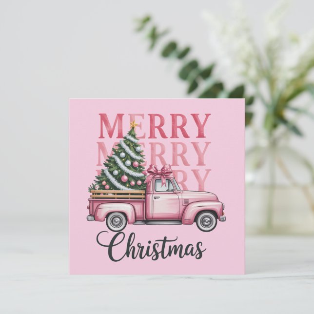 Merry Christmas Coquette Bow Xmas Holiday Season (Standing Front)