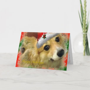Merry Christmas Corgi Holiday Card