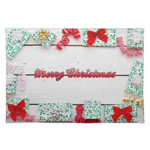 Merry Christmas Country Gifts Cloth Placemat