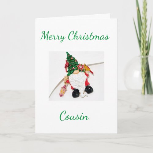 MERRY CHRISTMAS COUSIN   CARD