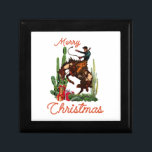 Merry Christmas Cowboy Gift Box<br><div class="desc">Merry Christmas Cowboy</div>