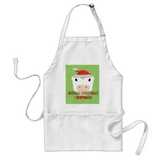 Merry Christmas CowPoke Adult Apron