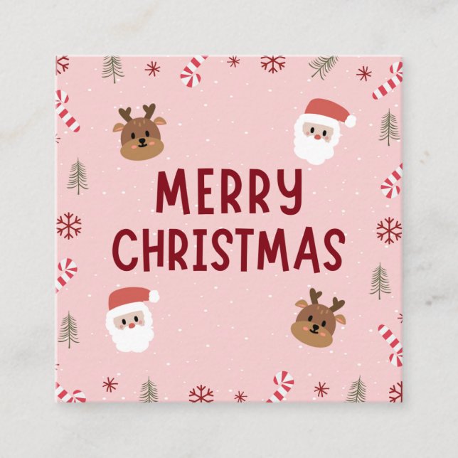 Merry Christmas Crads Enclosure Card (Front)