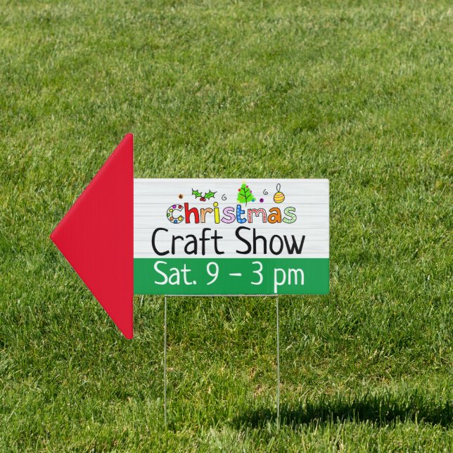 Merry Christmas Craft Fair Ideas Sign (Insitu)