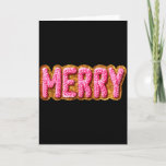 Merry Christmas Crochet Xmas Pajamas Cozy Holiday  Card