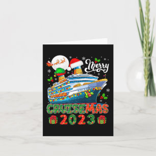 Merry Christmas Cruise 2023 Santa Elf Cruise Ship Card