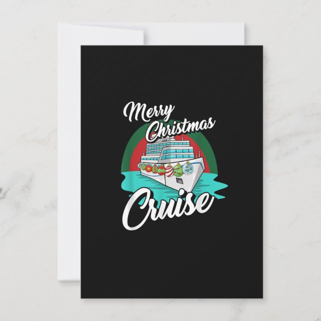 Merry Christmas Cruise Pajama Cool X-Mas Vacation  Invitation (Front)