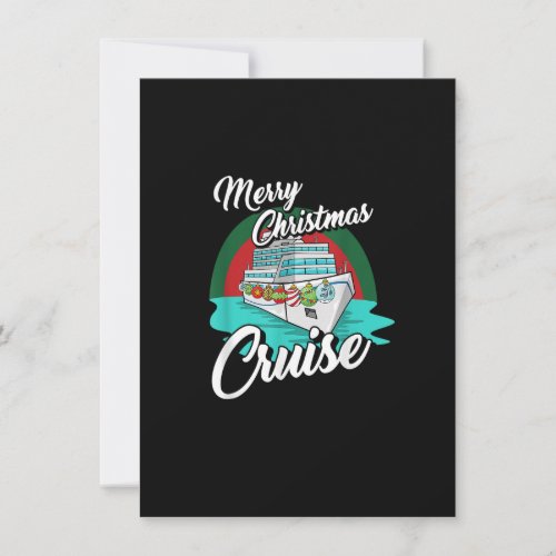 Merry Christmas Cruise Pajama Cool X_Mas Vacation  Invitation