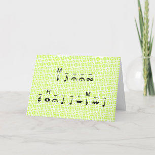 Merry Christmas Cryptogram Holiday Card