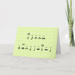Merry Christmas Cryptogram Holiday Card