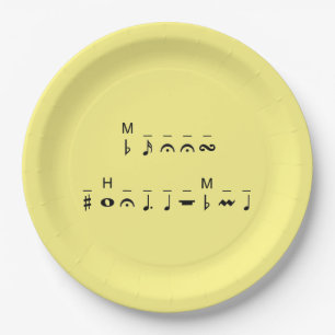 Merry Christmas Cryptogram Paper Plates