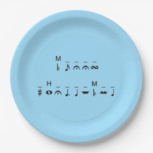 Merry Christmas Cryptogram Paper Plates