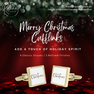 Merry Christmas Cufflinks