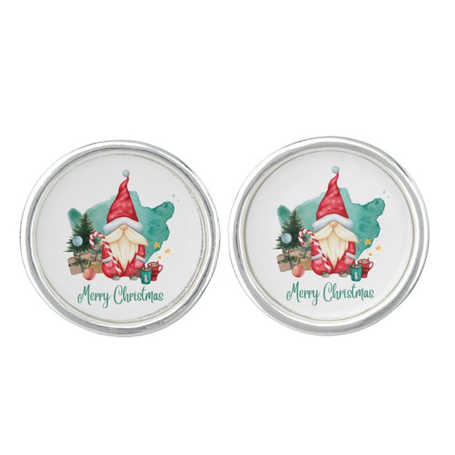merry christmas cufflinks (Front)