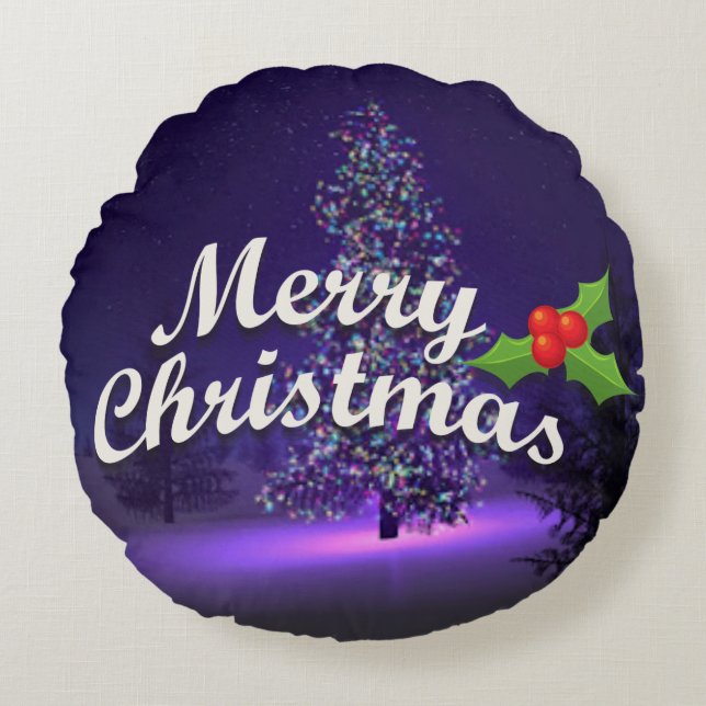 Merry Christmas cushion, decor Christmas cushion (Front)