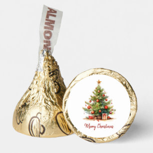 Merry Christmas Custom Decorated Christmas Tree Hershey®'s Kisses®