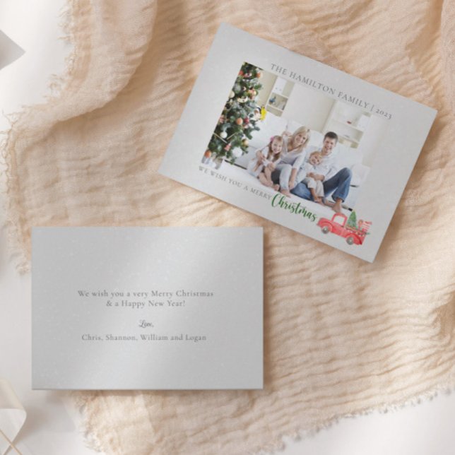 Merry Christmas Custom Family Photo Holiday Card (Creator Uploaded)