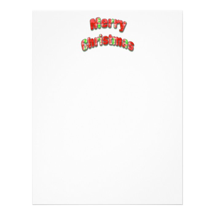 Merry Christmas Custom Letterhead