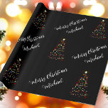 Merry Christmas Custom Name Elegant Personalized Wrapping Paper<br><div class="desc">Customize the text, and easily create your personalized wrapping paper. You can TRANSFER this DESIGN on other Zazzle products and adjust it to fit most Zazzle items. Standard Studio designs are made in high-resolution graphics for a professional print. Thank you for choosing our designs and stopping by Standard Studio Designs....</div>