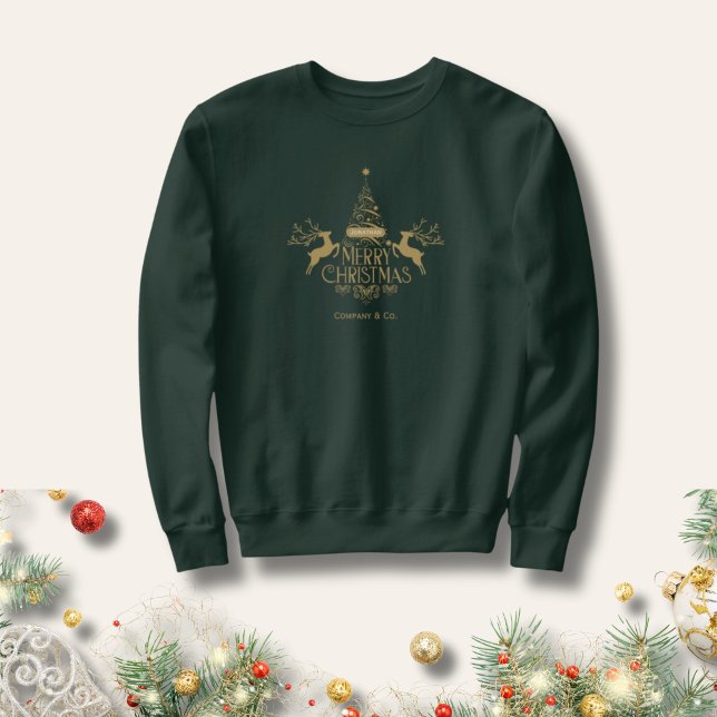 Merry Christmas Custom Name for Corporate Team Sweatshirt (Creator Uploaded)