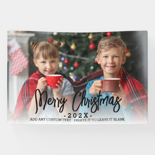 Merry Christmas Custom Photo Banner
