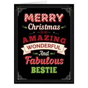 Merry Christmas Custom Recipient Giant Card