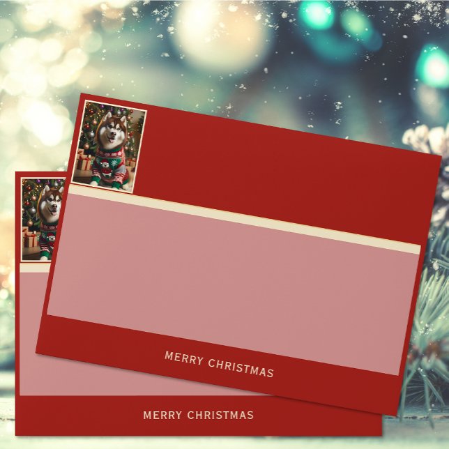 Merry Christmas Custom Text Photo Red Envelopes (Creator Uploaded)