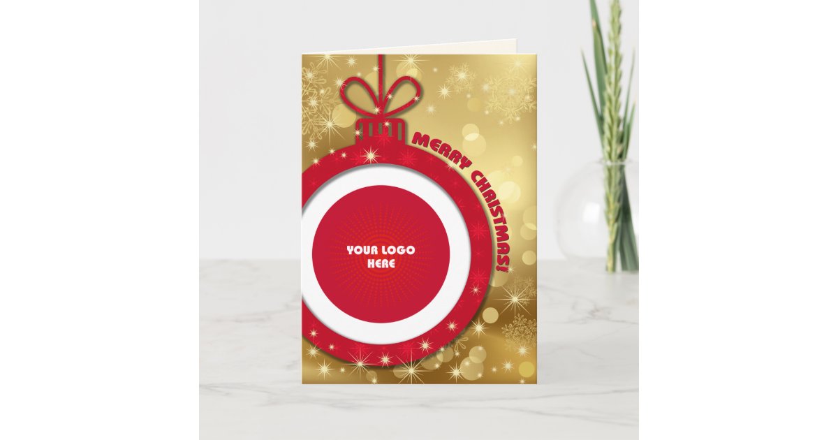 Merry Christmas Customizable Corporate Photo Cards | Zazzle.com