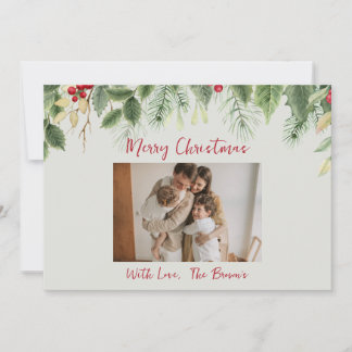 MERRY CHRISTMAS CUSTOMIZABLE GREENERY CHRISTMAS INVITATION