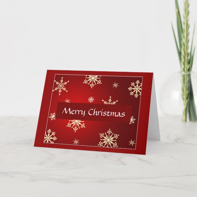 Merry Christmas Customizable Holiday Card (Front)