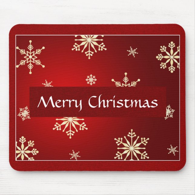 Merry Christmas Customizable Mouse Pad (Front)