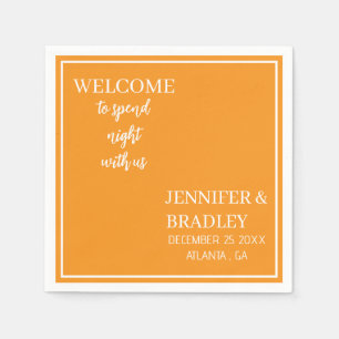 MERRY CHRISTMAS CUSTOMIZED NAME TEXT DINNER PARTY NAPKINS
