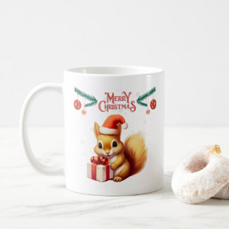 Merry Christmas - Cute Chipmunk Coffee Mug