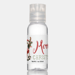 Merry Christmas cute cow Hand Sanitizer