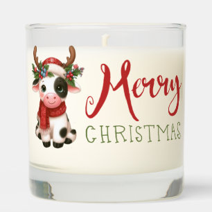 Merry Christmas cute cow Scented Candle