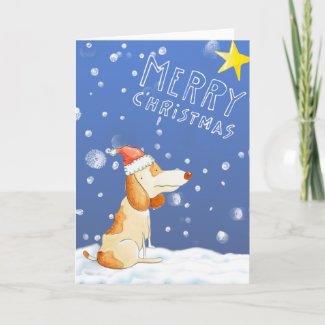 Merry Christmas - Cute dog