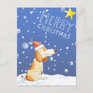 Merry Christmas - Cute dog