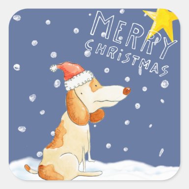 Merry Christmas - Cute dog