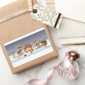 Merry Christmas! Cute Forest Animals Sticker