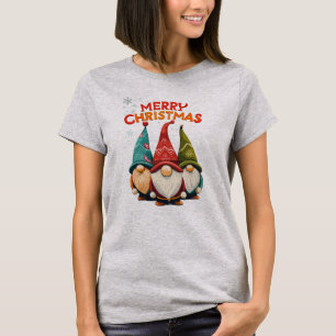 Merry Christmas cute gnomes T-Shirt